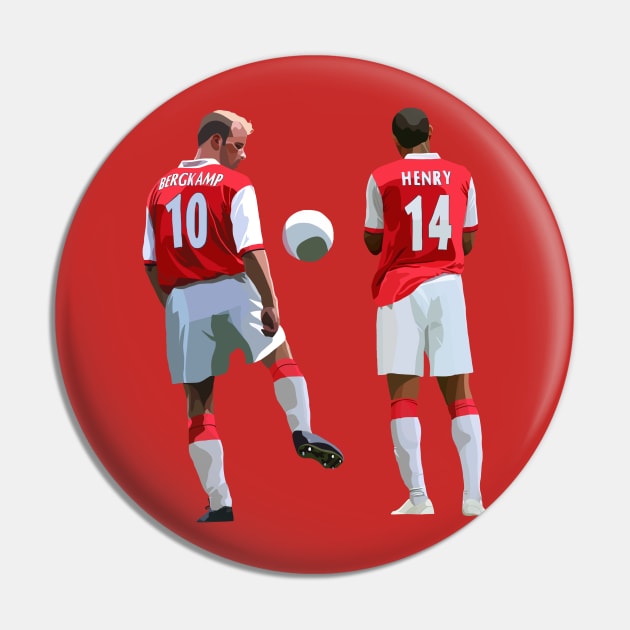 Dennis Bergkamp & Thierry Henry Pin by Webbed Toe Design's