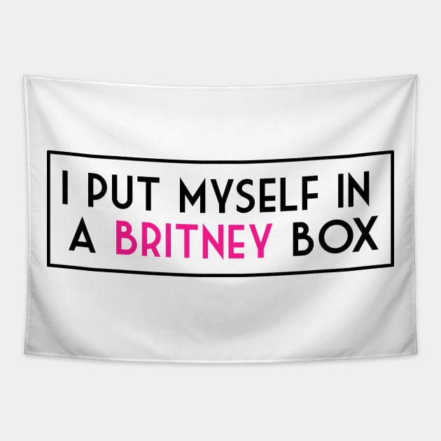 I put myself in a Britney Box Tapestry by giadadee