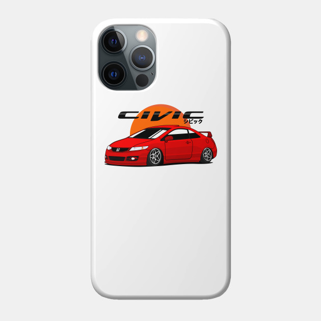 Civic SI red candy - Civic - Phone Case