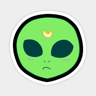 Blushing Alien Face Magnet