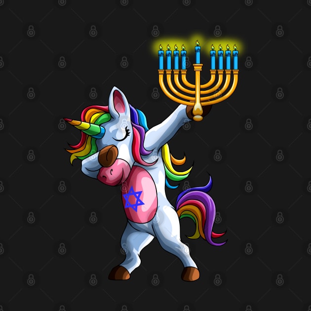 Jewnicorn Jewish Unicorn Cute Hanukkah Chanukkah Gift by Blink_Imprints10