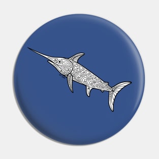 Native Inspired Swordfish Pin