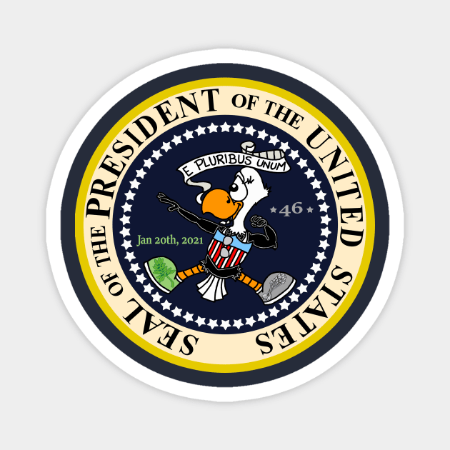 Eliot Eagle Presidential Seal (46 edit) Magnet by BogusPunkin Studios 