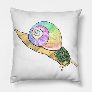 Rainbow Snail Pillow