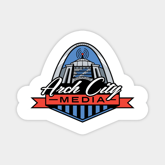 Arch City Media Magnet by Arch City Tees