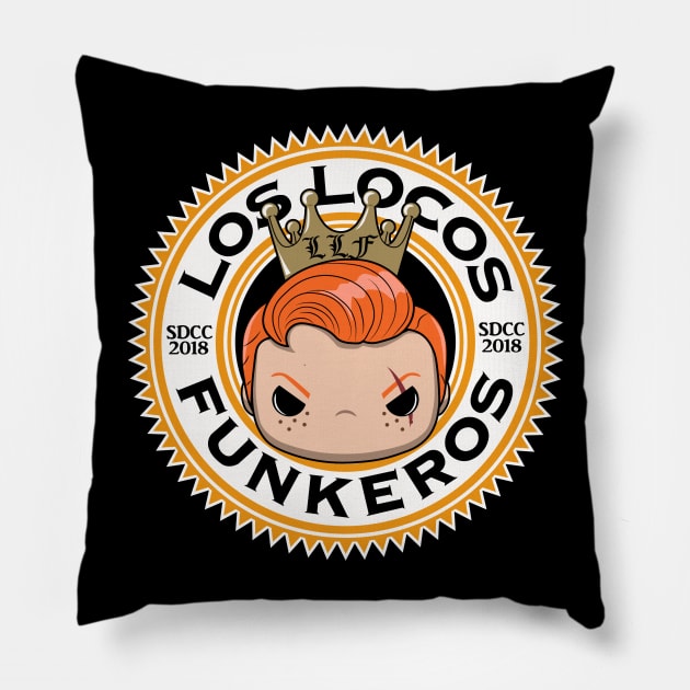 SDCC 2018 Conan Frederico - Los Locos Funkeros Pillow by Kickinittt