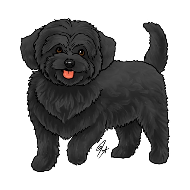 Dog - Maltipoo - Black by Jen's Dogs Custom Gifts and Designs