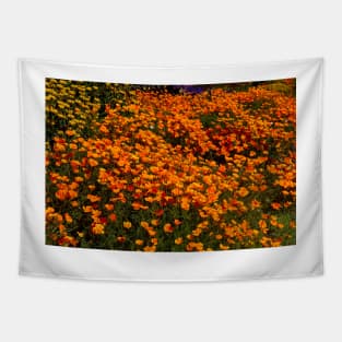 Lush Poppy Garden Tapestry