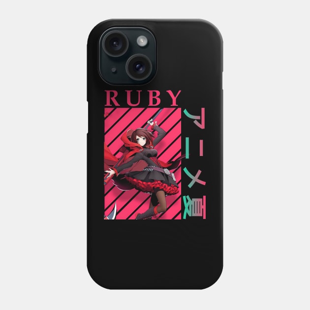 Ruby Rose RWBY Hyousetsu Teikoku Phone Case by TaivalkonAriel