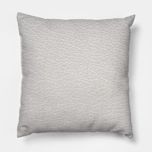 White leather texture closeup Pillow