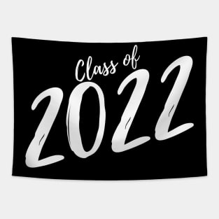 Class Of 2022. Simple Typography White Graduation 2022 Design. Tapestry