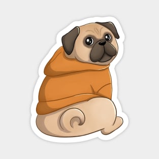 Cute And Funny Pug Dog Magnet