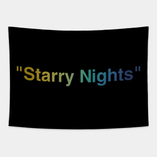 “Starry Nights” Inspirational Quote Tapestry