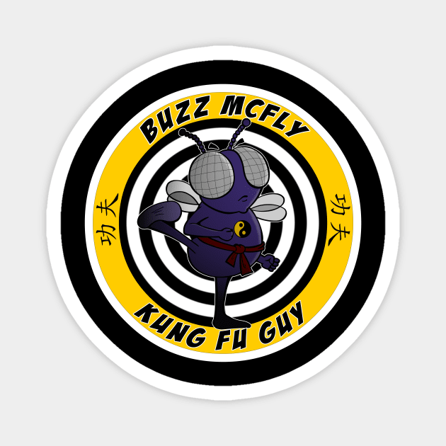 Buzz McFly Kung Fu Guy Magnet by scoffin