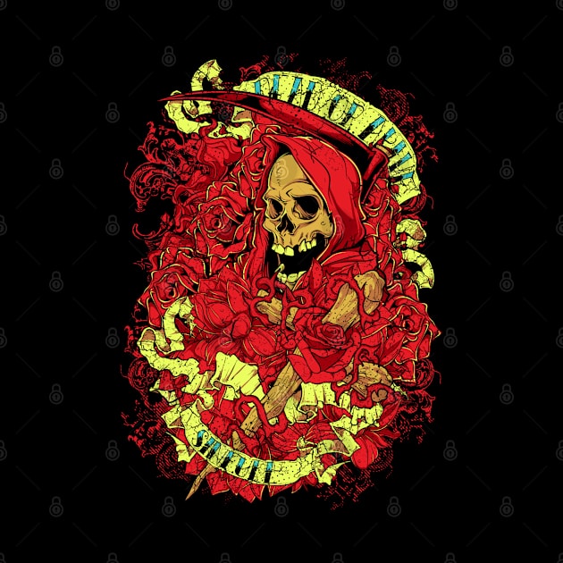 Skull with red costume by MuftiArt