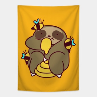 Honey Sloth Tapestry