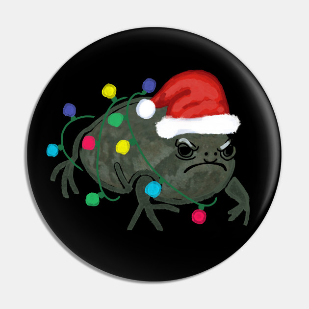 Black Desert Rain Frog Santa Hat Christmas Tree Lights Frog