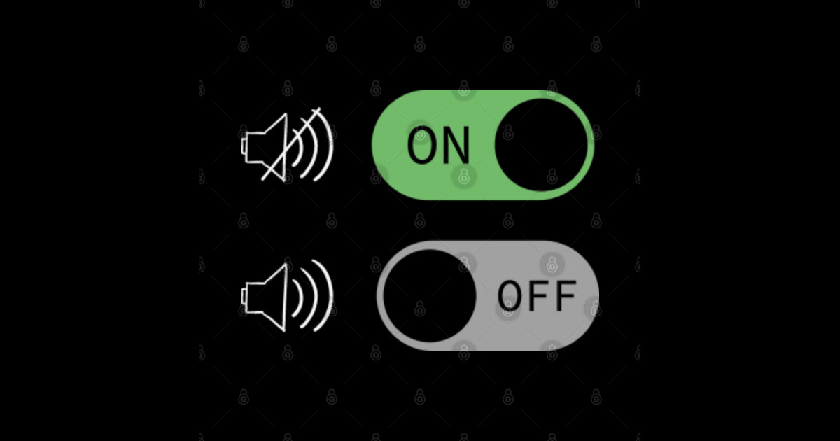 Silent Mode On Toggle Switch On Switch Off TeePublic