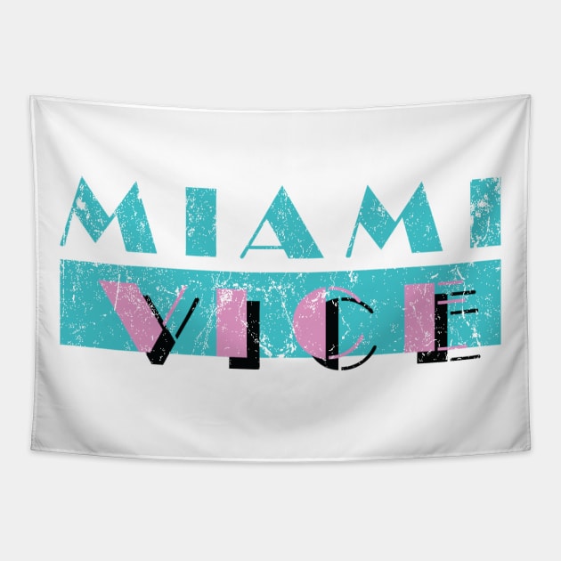 Miami Vice Tapestry by MindsparkCreative