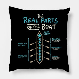 The Real Parts Of The Boat - Funny Rowing Pillow