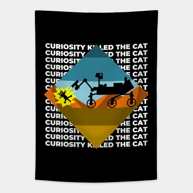 Curiosity Killed The Cat Tapestry by inotyler