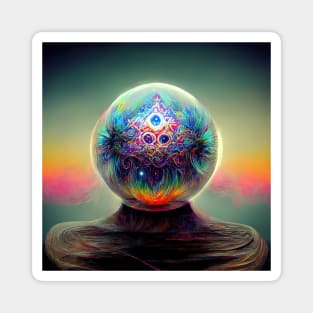 Psychedelic Ball of Ethereal Energy Magnet