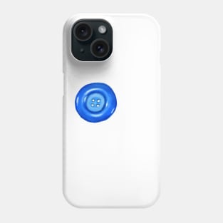 Blue Button Phone Case