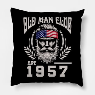 Old Man Club EST 1957 Pillow