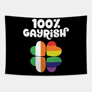 100% Gayrish St Patrick's Day Gay Irish LGBTQ Tapestry