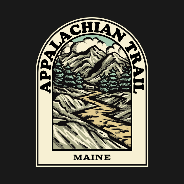 Appalachian Trail Maine hiking backpacking trail by HalpinDesign