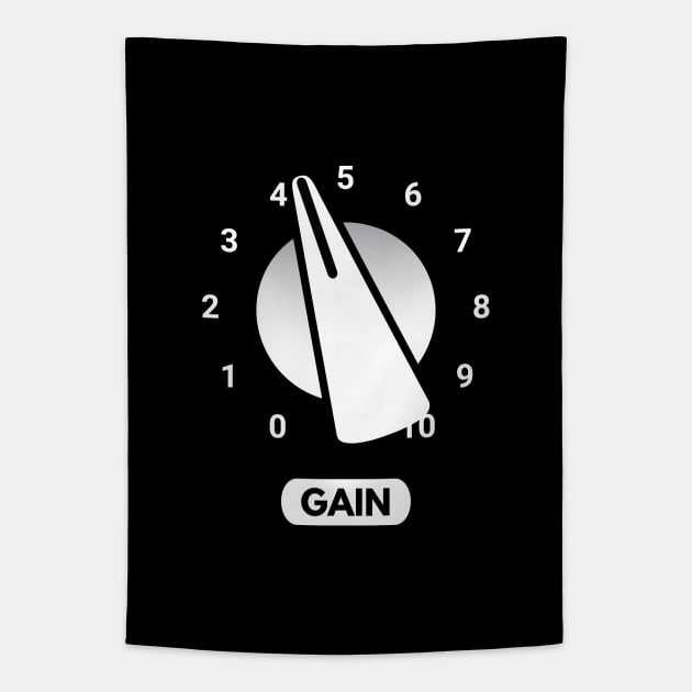 Guitar Amplifier Gain Knob Tapestry by nightsworthy