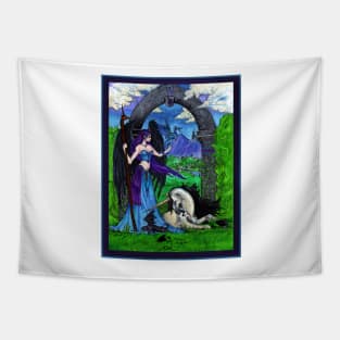 Angel and Unicorn Tapestry