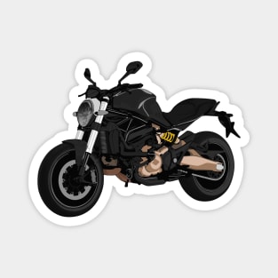 Monster 821 Bike Illustration Magnet