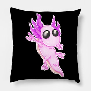 Cute Axolotl Funny Salamander Amphibians Pillow