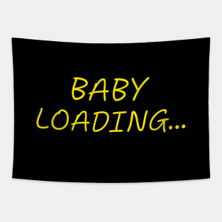 Baby Loading Pregnancy Humor Expecting Parents Funny Tapestry
