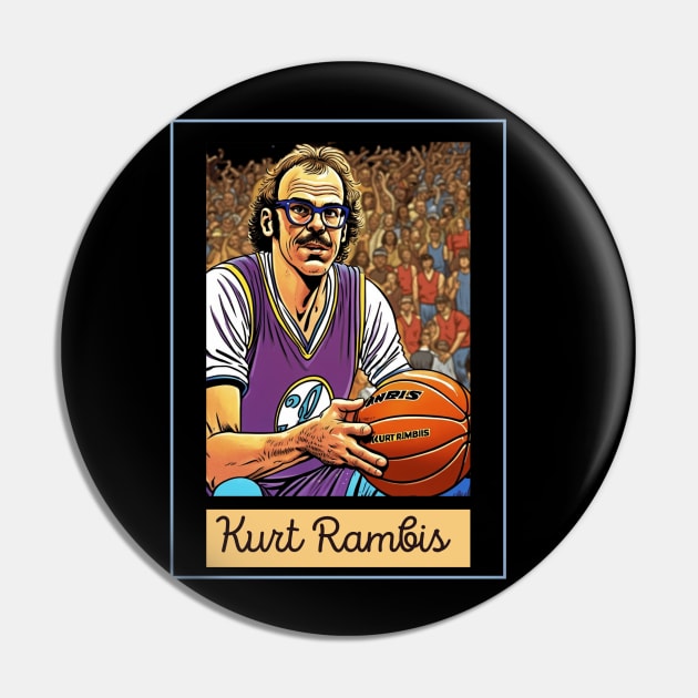 Kurt Rambis Vintage Style Pin by Nasromaystro