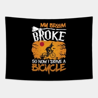 Funny Cycling Bicycle Halloween Costume Cyclist Tapestry