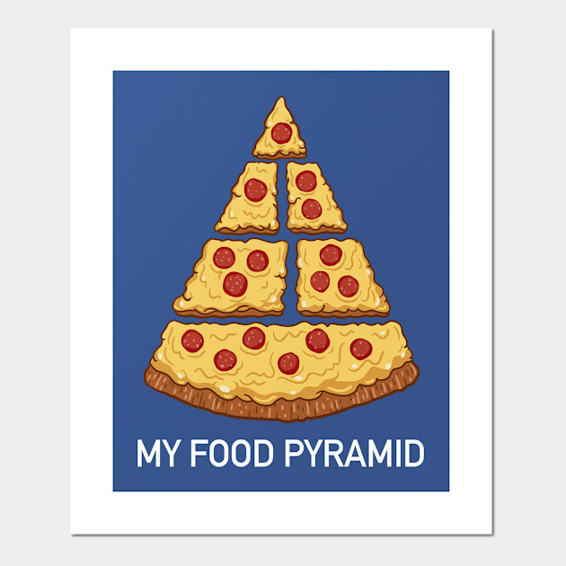 My Food Pyramid Pizza Posters And Art Prints Teepublic Uk