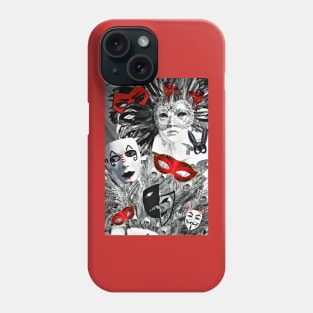 Assorted Masks Phone Case