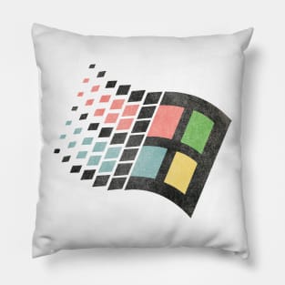 Windows 95 grunge effect Pillow