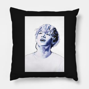 BTS V Watercolour Design by NiamhYoungArt Pillow