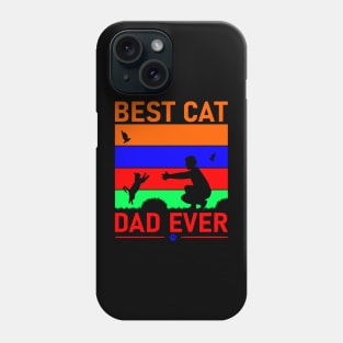 Vintage Best Cat Dad Ever Phone Case