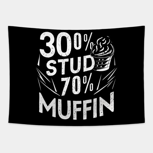 30 Stud and 70 muffin Tapestry by Kaine Ability