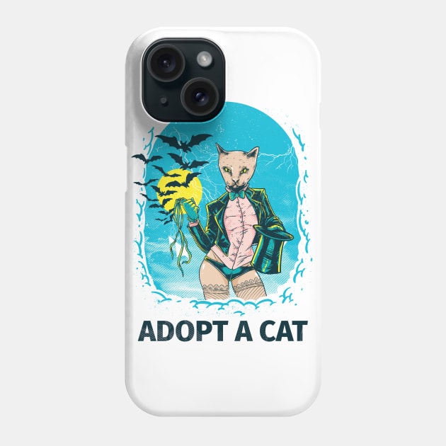 Adopt a cat Phone Case by Recovery Tee