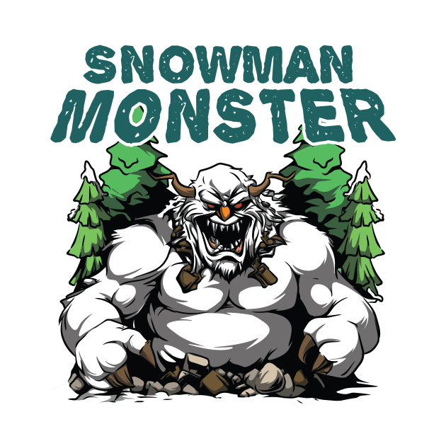 Snowman Monster Forest by Smilesmile