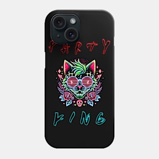 Party King - Neon Cat V2 Phone Case