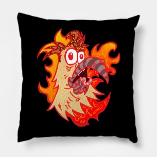 Gilbert the Fire Breathing Chicken of Doom (2022 Version) #2 Pillow