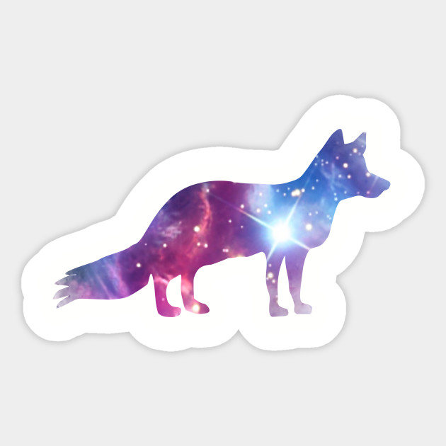 Galaxy Fox Galaxy Sticker Teepublic