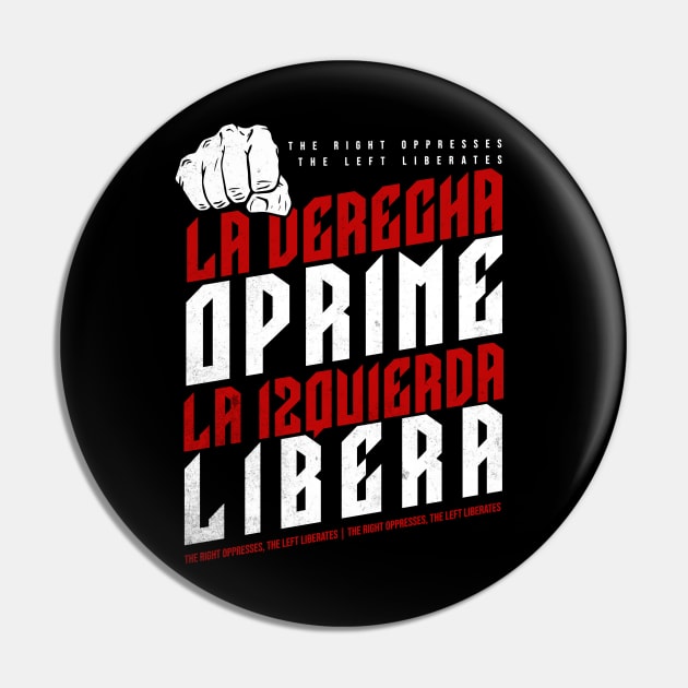 Political Quote Spanish Pin by BeaLovesArt