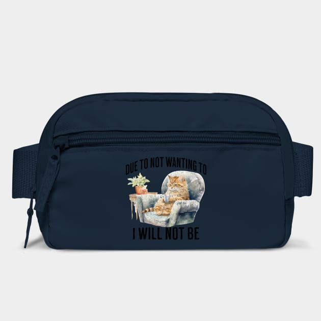 Due To Not Wanting To I Will Not Be, introverted cat design by Luxinda